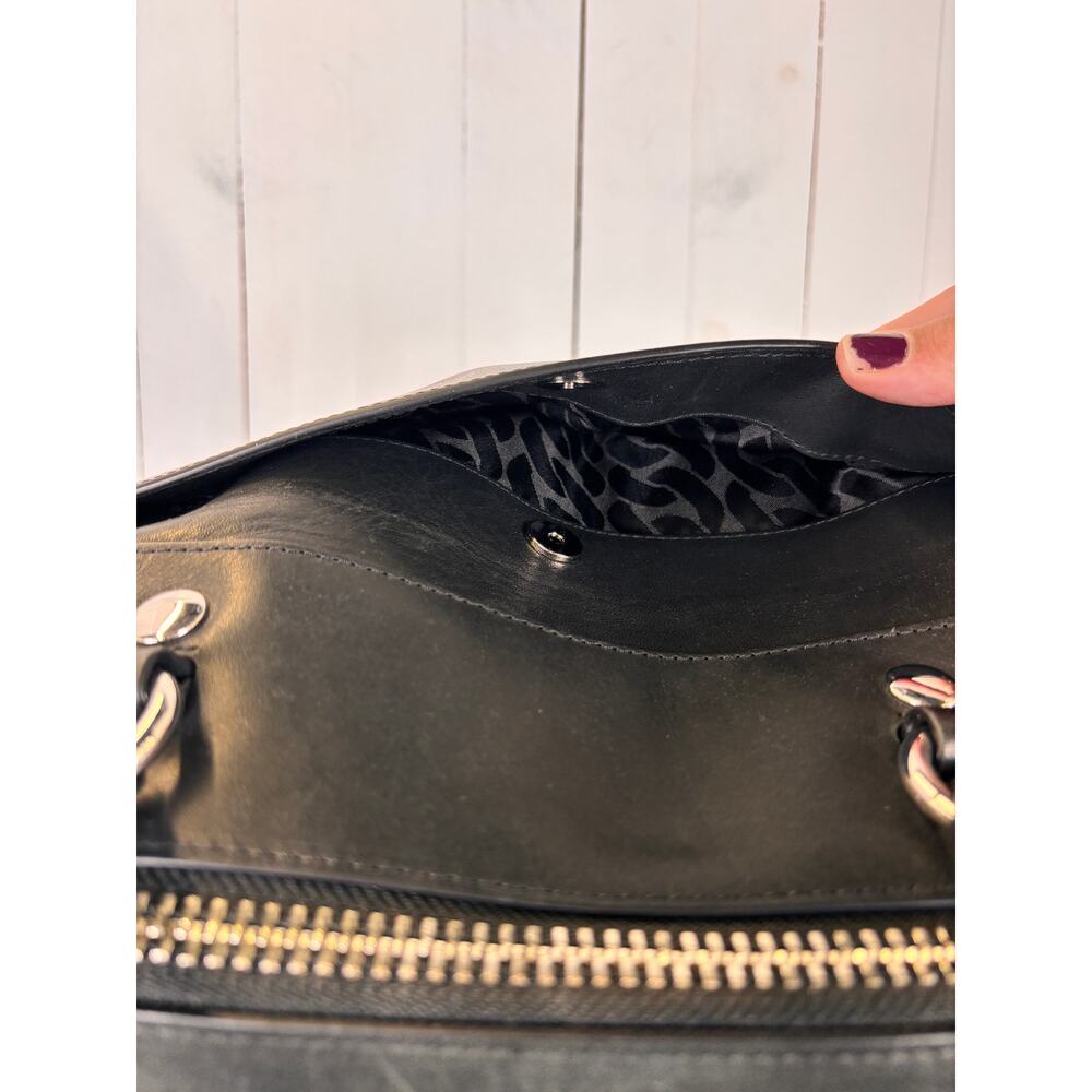 Rebecca Minkoff x Morgan Stanley Black Leather Shoulder Bag NWOT - Picture 4 of 10
